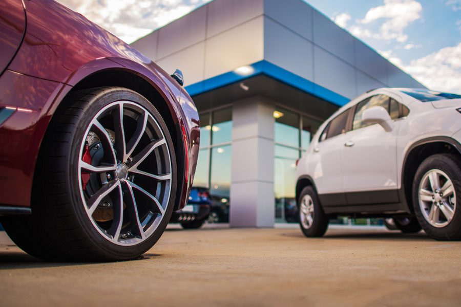 Dealership Insurance - Cars Outside of the Dealership Waiting to be Purchased